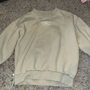 light green land rover crewneck